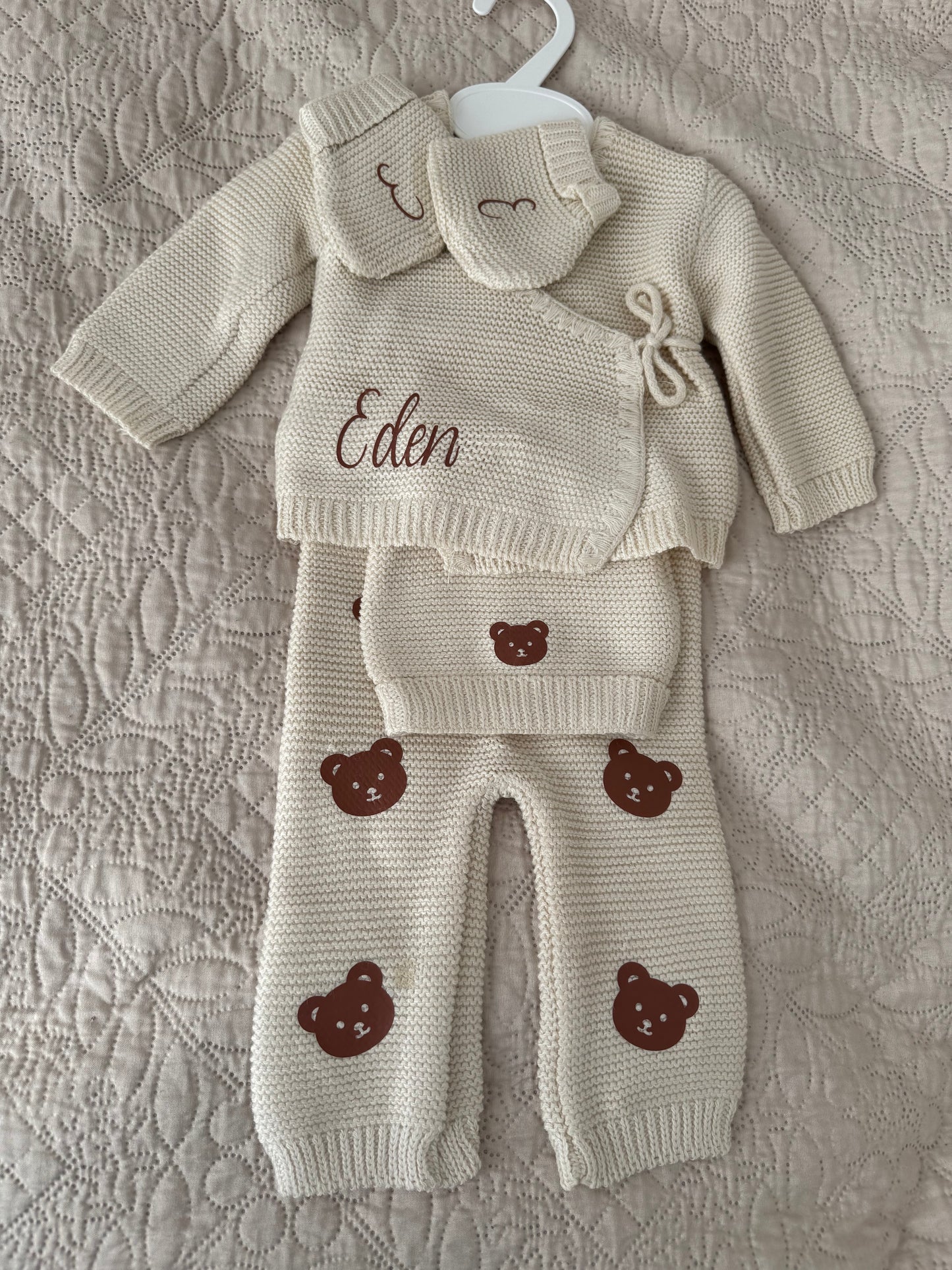 Pyjama en maille avec motif