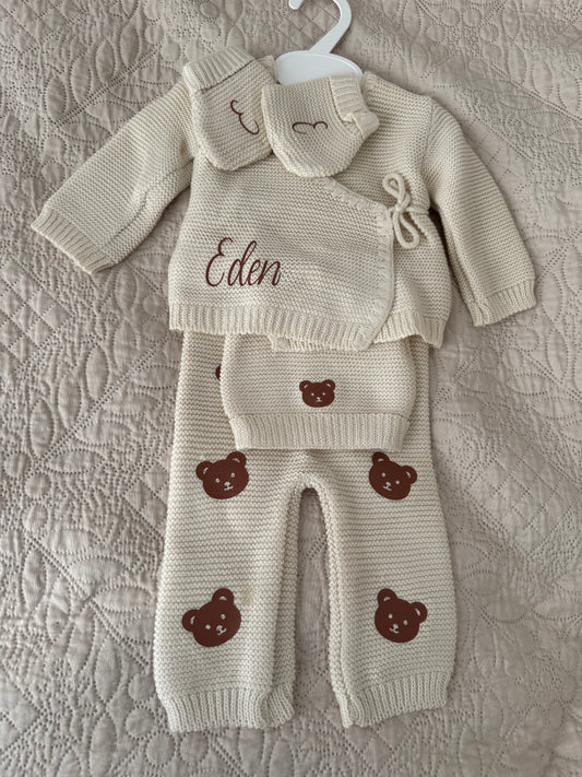 Pyjama en maille avec motif